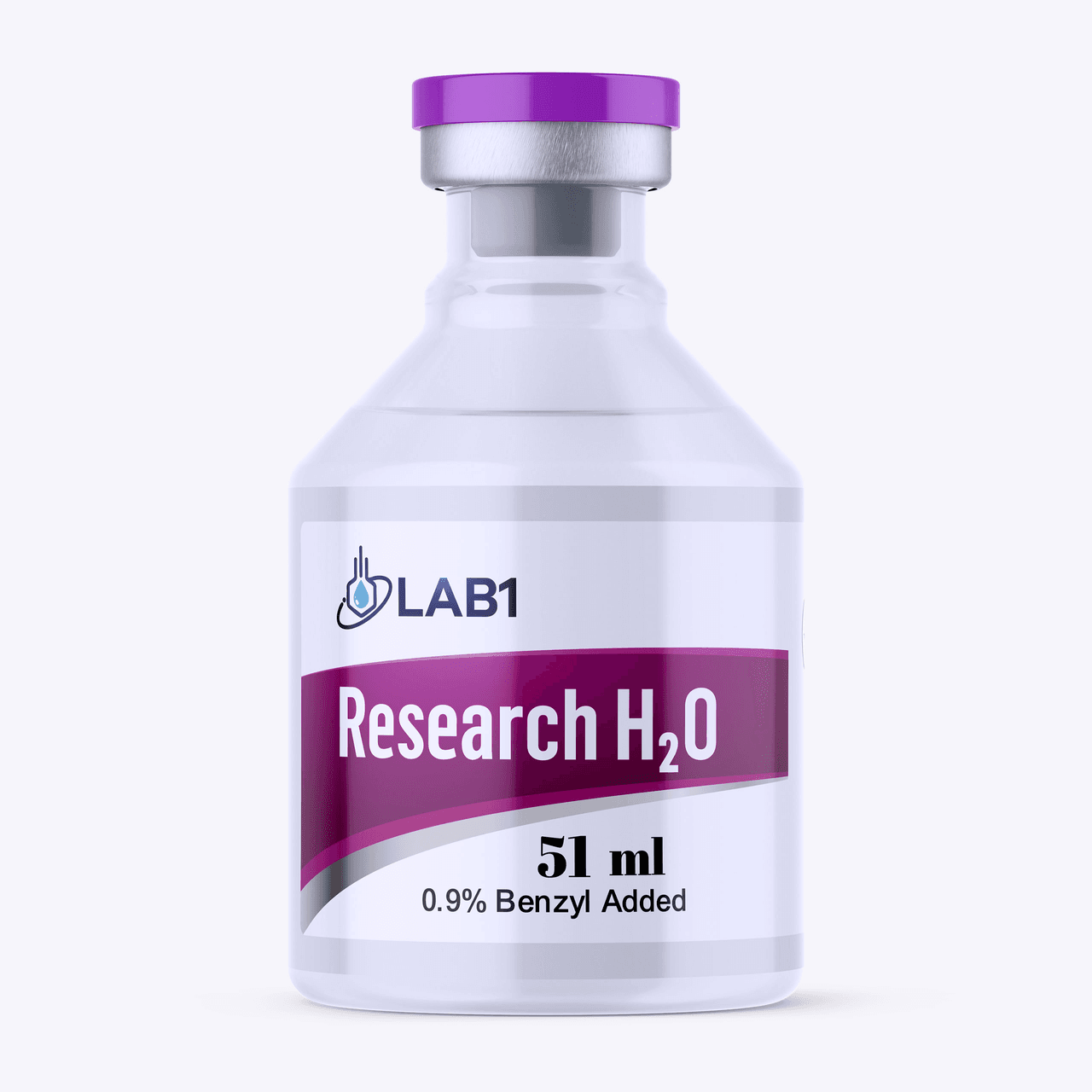 Research H2O laboratory vial by Lab1X, 51 ml